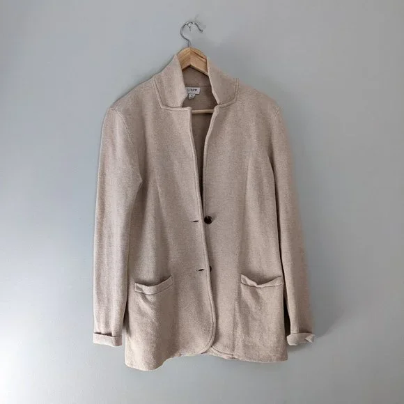 J. Crew Beige Cardigan Sweater - Picture 1 of 5